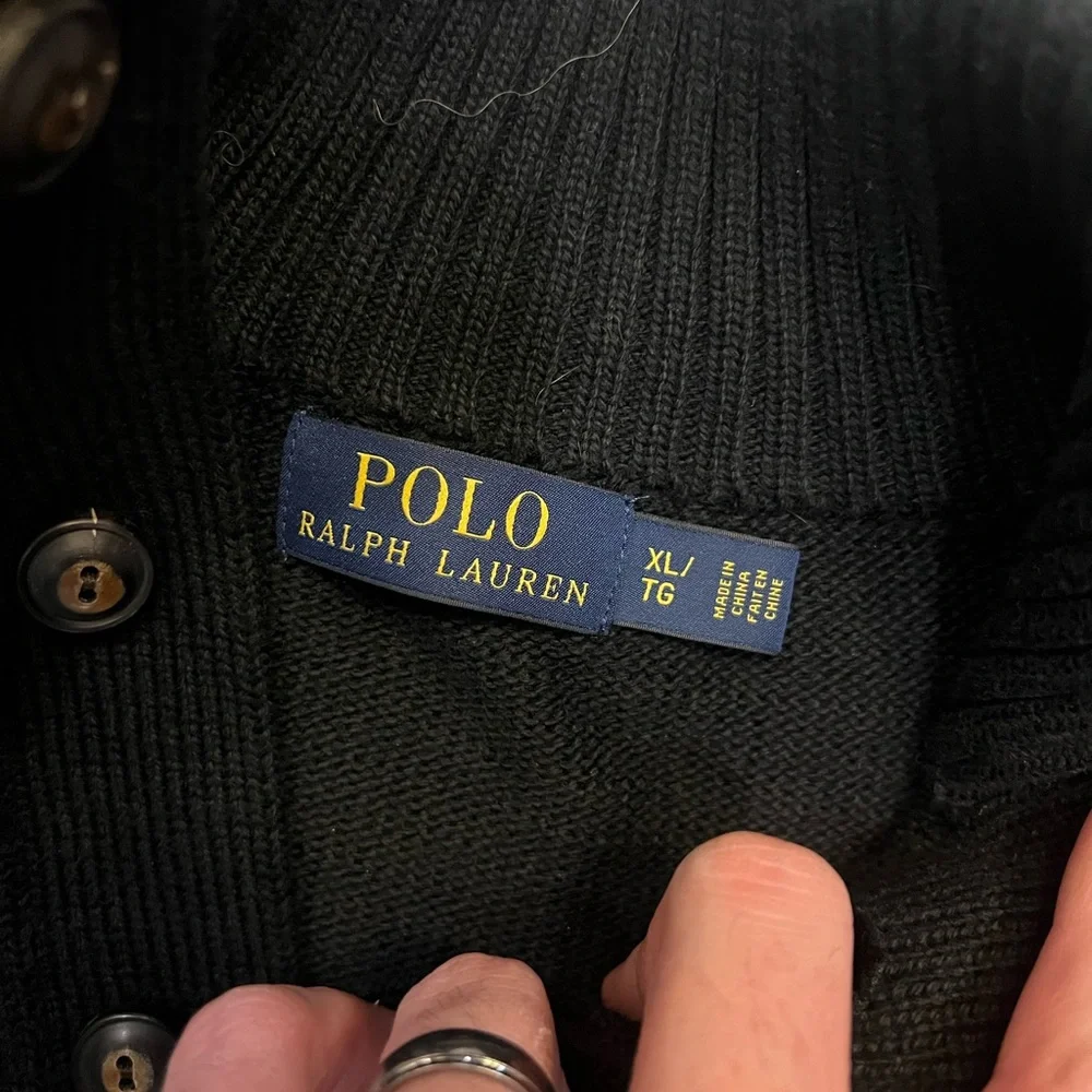 Ralph Lauren Black Turtleneck Sweater for Men - Picture 3 of 3